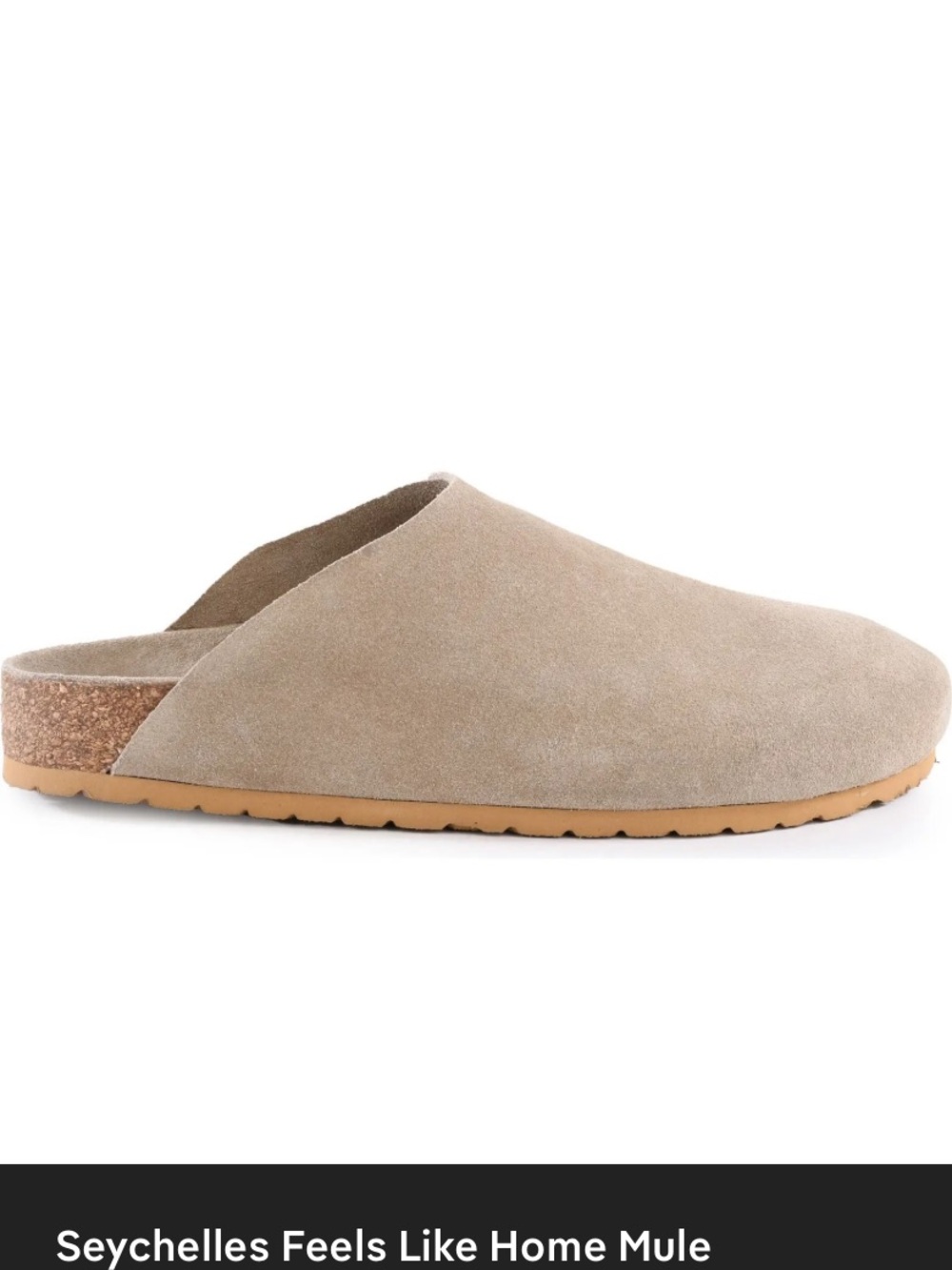 Seychelles Suede Slide Mule in Light Tan